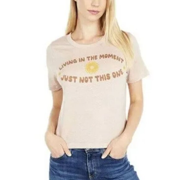 CHASER Living In The Moment Pink Tee Small - Picture 1 of 5